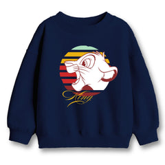 Minicult Full Sleeves Sweatshirt For Kids with LION KING Print(Simba 2)