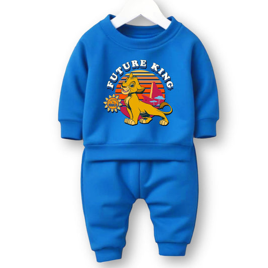 Minicult cotton Kids Coordinated sweatshirt and pant set with LION KING Character Prints(Simba b13)(Pack of 2)