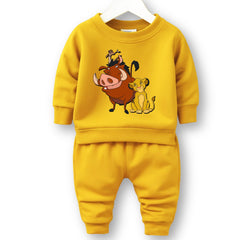 Minicult cotton Kids Coordinated sweatshirt and pant set with LION KING Character Prints(Simba B15)(Pack of 2)