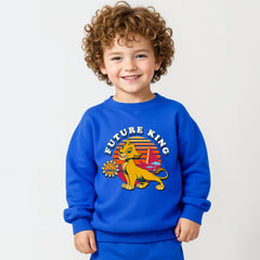 Minicult cotton Kids Coordinated sweatshirt and pant set with LION KING Character Prints(Lion King a62)