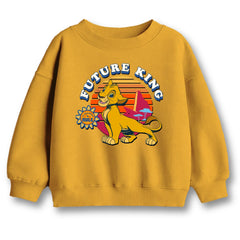 Minicult Full Sleeves Sweatshirt For Kids with LION KING Print(Simba 6)