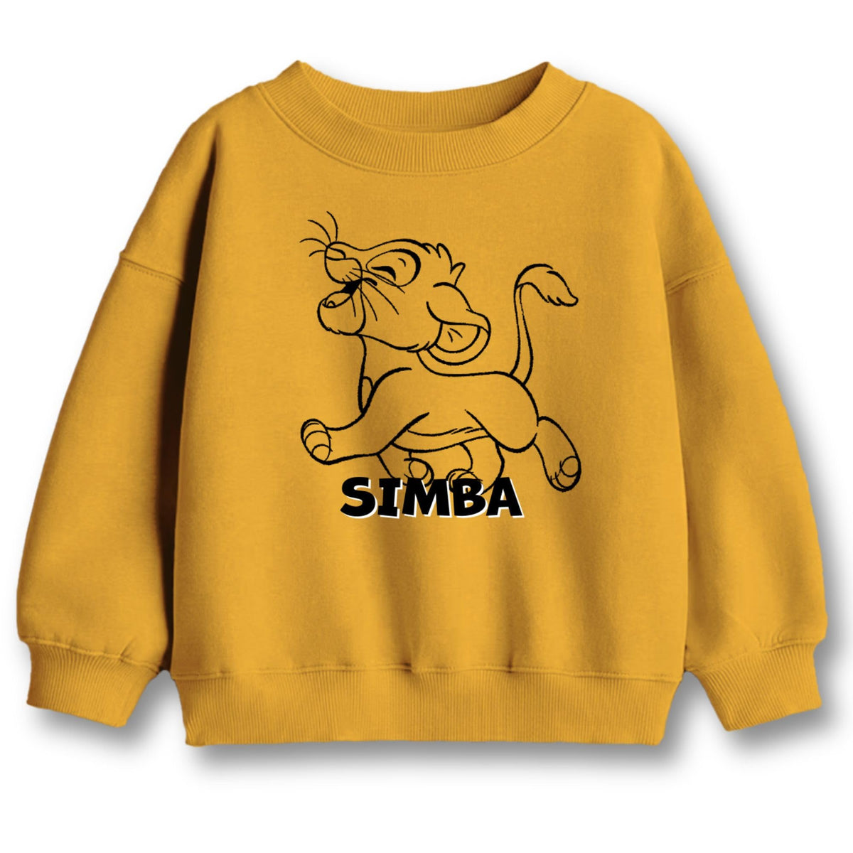 Minicult Full Sleeves Sweatshirt For Kids with LION KING Print(Simba 5)