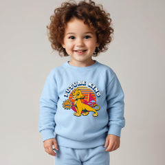 Minicult cotton Kids Coordinated sweatshirt and pant set with LION KING Character Prints(Lion King a65)