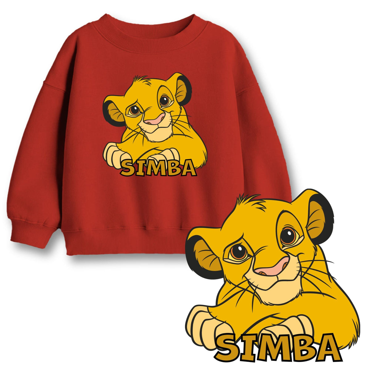 Minicult Full Sleeves Sweatshirt For Kids with LION KING Simba Print