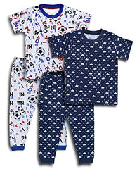 minicult Baby Boy's & Baby Girl's Cotton Printed Top and Pyjama Set Pack of 2 (Multicolored)